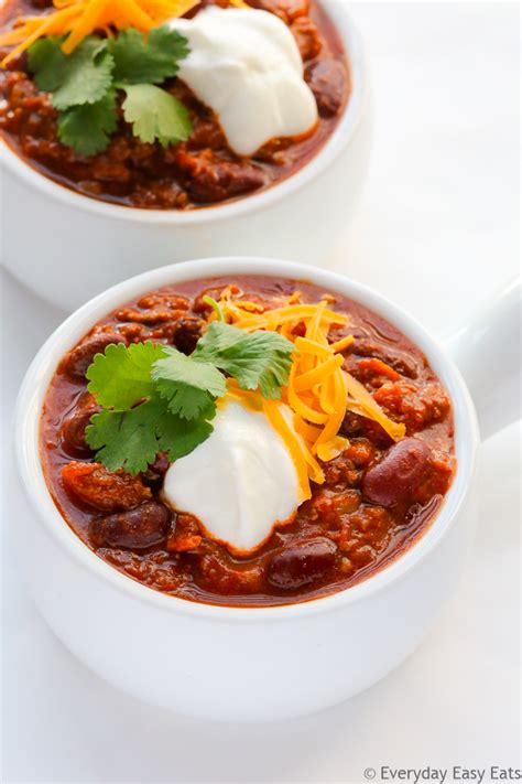 classic beef chili chili  carne everyday easy eats