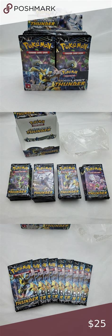 Pokémon Trading Card Game Sun And Moon Lost Thunder Booster Packs Pokemon Trading Card Pokemon