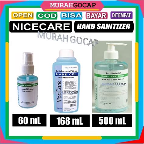 Jual NICE CARE Spray Hand Sanitizer NiceCare Gel Hand Sanitiser Anti