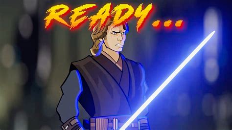 Anakin Skywalker Vs Mace Windu Fight Animated Youtube