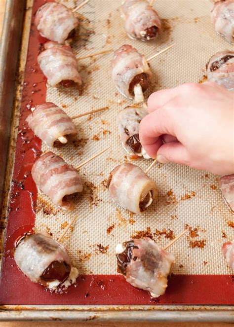 Bacon Wrapped Dates Recipe Perfect Crowd Pleaser The Kitchn