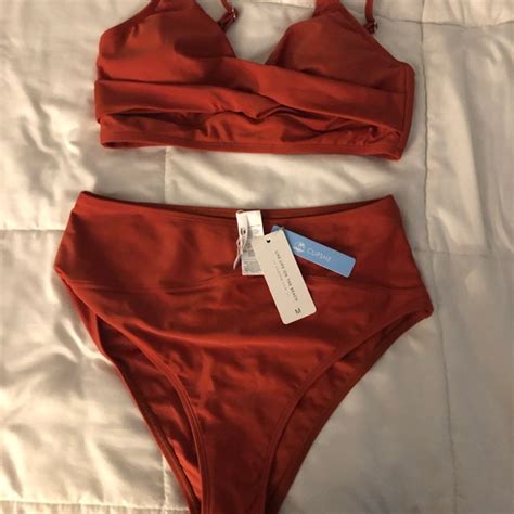 Cupshe Swim Marsala Twist High Waisted Bikini Cupshe Poshmark