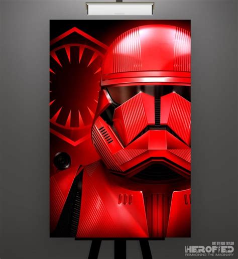 Star Wars Sith Trooper Art Print by Herofied / Rise of - Etsy