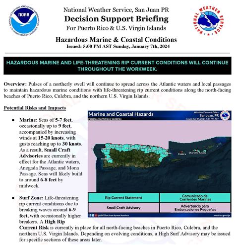 Hazardous Marine and Life-Threatening Rip Current Conditions Forecast