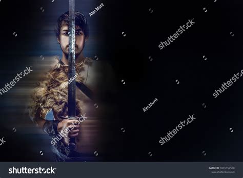 Artistically Crafted Portrait Man Naked Torso Stock Illustration Shutterstock