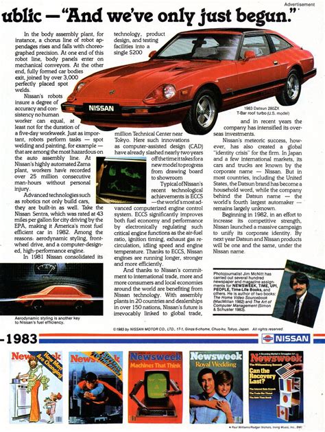 1983 Datsun Nissan 280z Nissan Motor Company 50 Years 1933 Flickr