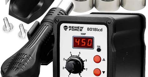 Hot Air Soldering Station Hot Air Soldering Iron Set Tips 680W 8018lcd Poland New The