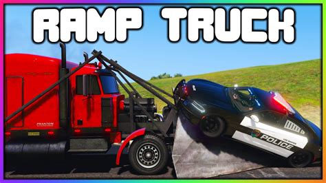 Gta Roleplay Ramp Truck Vs Cops Redlinerp Youtube