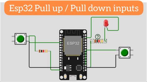 Esp32 Arduino Pull Up Pull Down Inputs Explained Youtube