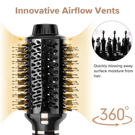 3 In 1 Hair Dryer Hot Air Brush Styler Volumizer One Step Hair Straightener Curler Electric