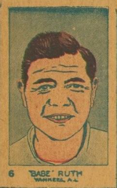Strip Card Babe Ruth Baseball Vcp Price Guide