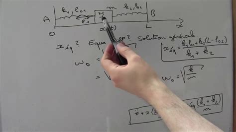 Oscillateur Harmonique Masse Avec Ressorts Partie Youtube