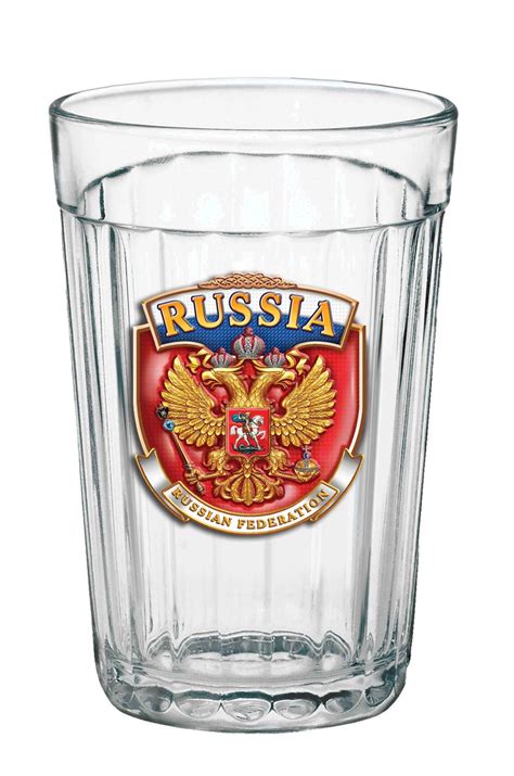 Гранёный стакан RUSSIA