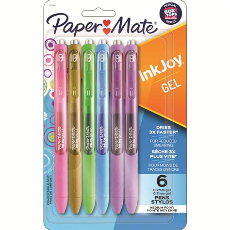 Stylos gel Paper Mate InkJoy pastel Mon matériel scolaire