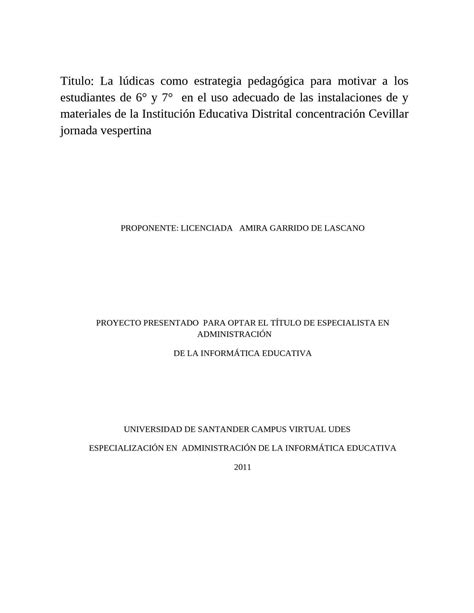 Calaméo La lúdicas como estrategia pedagógica para motivar a los