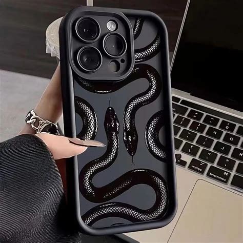 Black Cool Snake Case For Infinix Note Pro Zero Hot I Play Smart