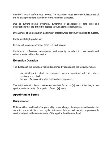 Retirement Policy In Word And Pdf Formats Page 4 Of 4