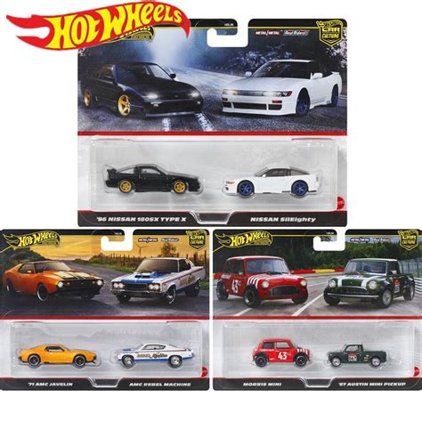 Hot wheels văn hóa xe Mercedes Bugatti Toyota Subaru Bộ xe đôi hợp kim Mô hình xe HBL96 XPRM