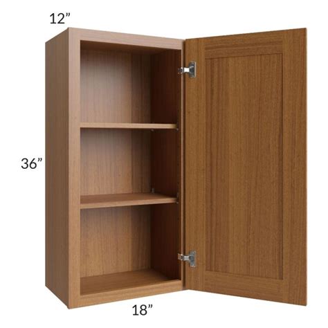 Artisan Walnut Shaker 18x36 Wall Cabinet