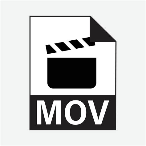 MOV Video File Formats Icon Vector 20126541 Vector Art at Vecteezy