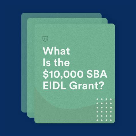 What Is The Sba Eidl Grant