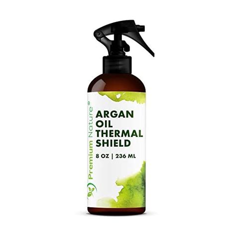 Premium Nature Argan Heat Protectant Spray for Hair Protection - 8oz ...