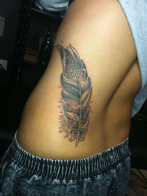 Feather tattoo by Pauly G | Feather tattoo, Feather tattoos, Tattoos