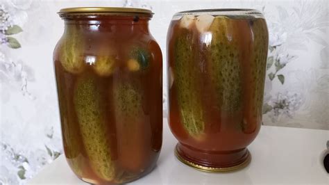 Огурцы в томатной заливке))Хрустящие и очень вкусные))) - YouTube