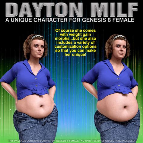 Dayton MILF Character Morph For Genesis Female Daz Content By HevieState D