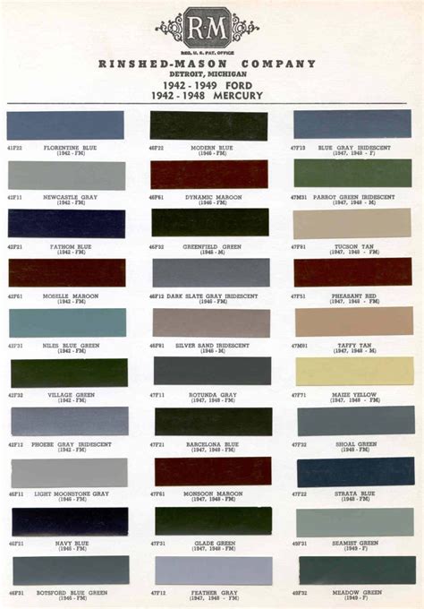 Vintage Oldsmobile Colors Vintage Paint