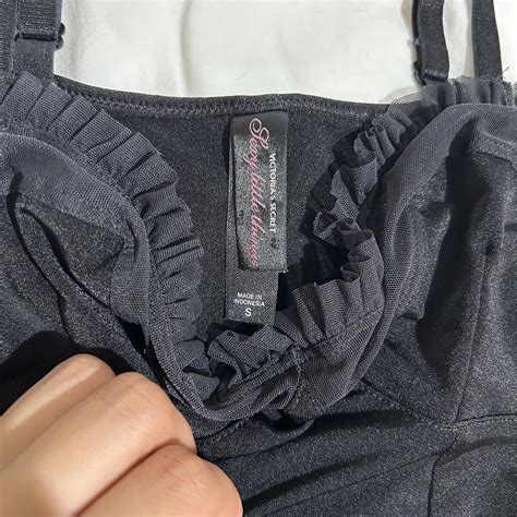 Victorias Secret Black Lingerie Dress Very Good Depop