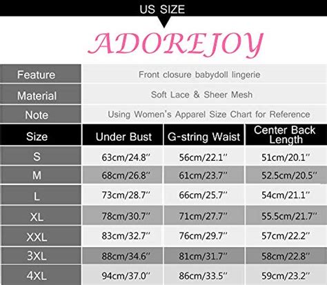 Lingerie For Women Front Closure Babydoll Lace Chemise V Neck Mesh