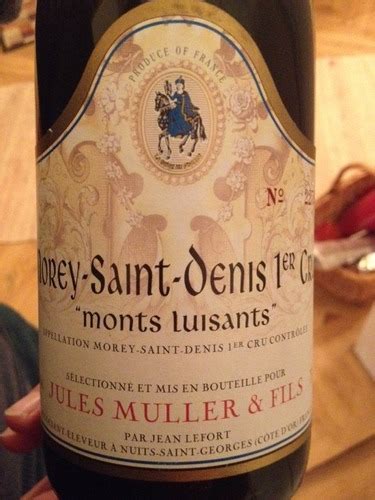 Jules Muller Monts Luisants Morey Saint Denis 1er Cru Vivino Australia