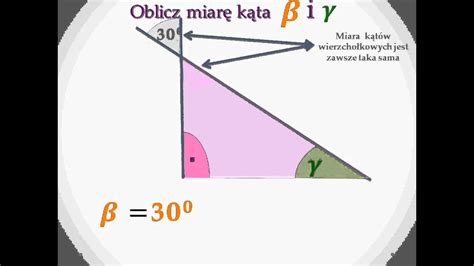 Obliczanie Miar K T W W Tr Jkacie Prostok Tnym Znaj C Miar K Ta