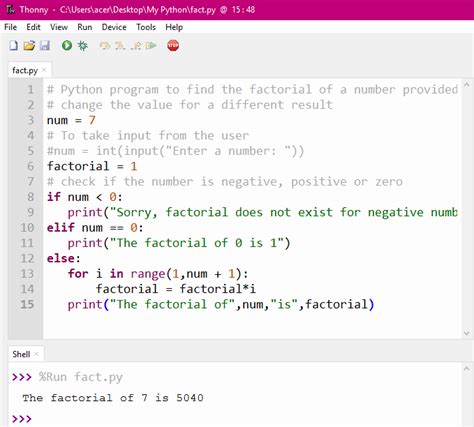 Python Program To Find The Factorial Of A Number B2apython