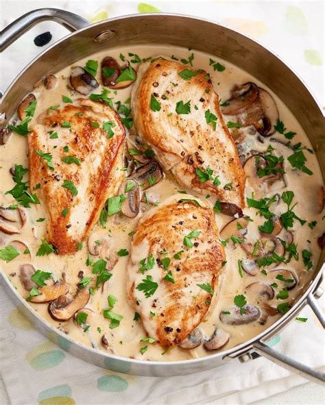 Recipe: Creamy Parmesan Garlic Mushroom Chicken | Kitchn