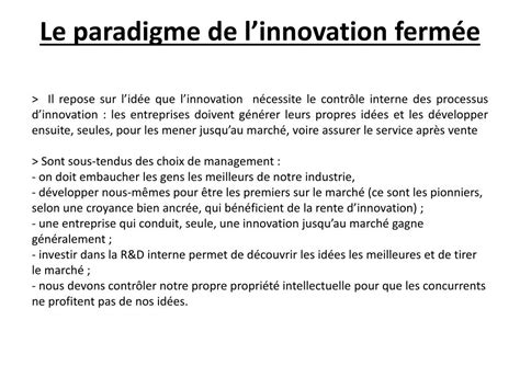 Ppt Linnovation Ouverte Open Innovation Powerpoint Presentation