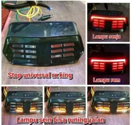 LAMPU STOP LED RX KING TERSEDIA 3 JENIS PILIAHAN LAMPU SENJA LAMPU