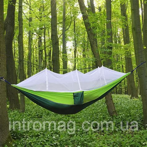 Купить Туристический гамак с москитной сеткой Hammock With Net Green ...