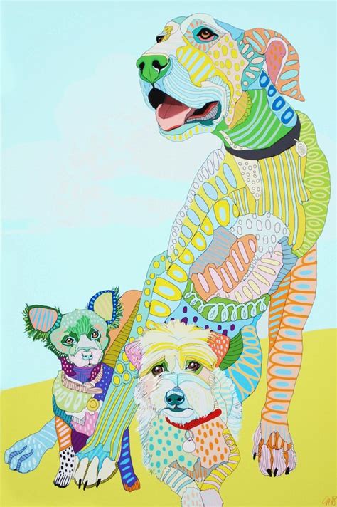 Whimsical Pet Portraits By Matea Sinkovec Custom Pet Portraits Pet