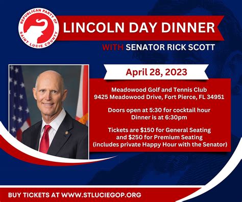 2023 Lincoln Day Dinner Republican Party Of St Lucie County