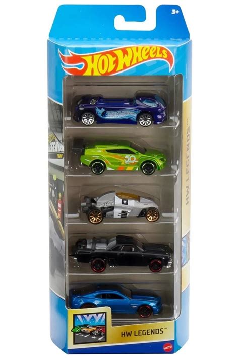HOT WHEELS Hw Legends 5 li Oyuncak Metal Araba Seti Hotwheels 5li Diecast Araç Seti Lisanslı