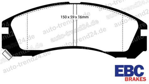 Ebc Dp Blackstuff Ultimax Bremsbel Ge Vorne Ebay