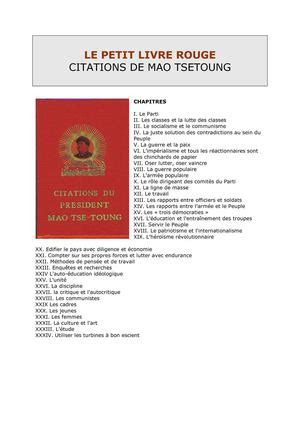 Calaméo Mao Tsé Toung le petit livre rouge 1964