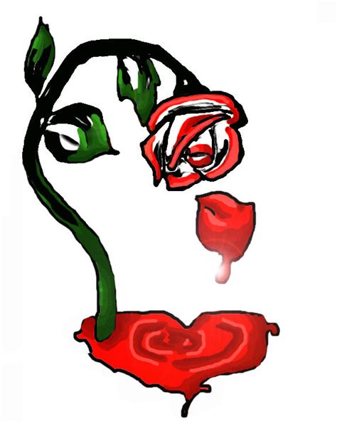 Bleeding Rose By Drkdragonrage On Deviantart