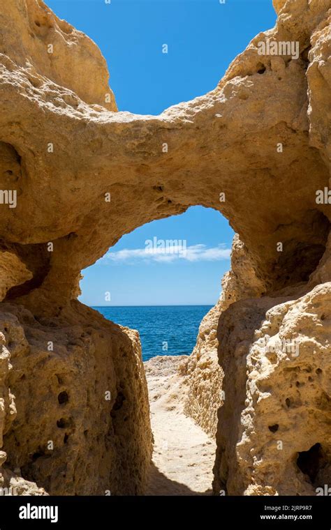 The Natural Caves Exists In Algar Seco Carvoeiro Algarve Portugal