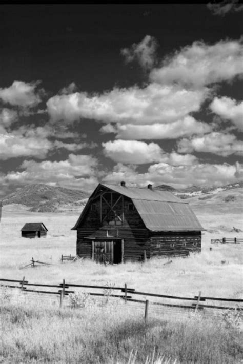 Barn Fine Art Print Old Barn Photo Rustic Barn Barn Photography Black