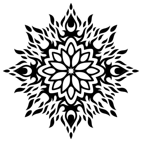 Tribal Flower Back Tattoos