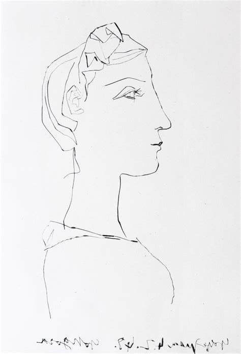 Pablo Picasso Head Of A Woman In Profile Vingt Poèmes Luis De Góngora Y Argote Goldmark