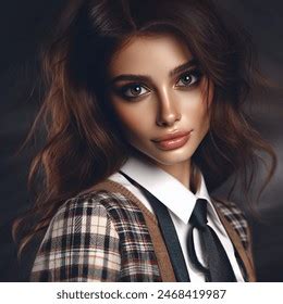 Gorgeous Mischievous Brunette Her Early 20s AI Generated Image 2468419191 Shutterstock